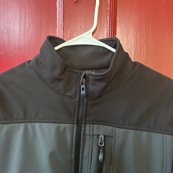 Free Country Jacket Coat Softshell Full Zip Men's Size M Medium Black Activewear - Picture 6 of 10